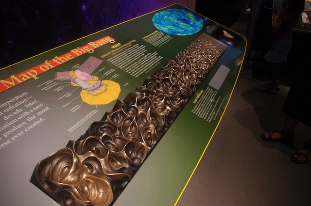 Smithsonian's haptic model of the Big Bang; description in text below